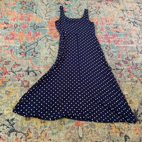 OLD NAVY Scoopy Neck Fit And Flare Maxi Dress XL - Picture 2 of 5